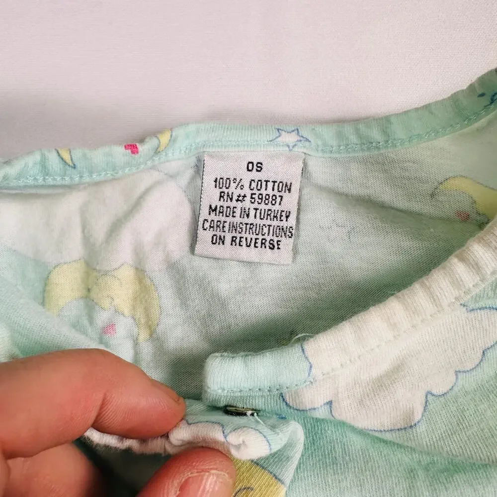 Vintage Sweet Dreams 100% Cotton Gender Neutral Sleep Sack Sz OS